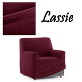 Napínací poťah na kreslo z mikrovlákna LASSIE I. vínová, 75-115 cm Mybesthome