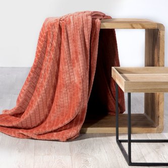 Deka - přehoz na pohovku z mikrovlákna DASHA 200x220 cm cihlová Mybesthome Deka - přehoz na pohovku z mikrovlákna DASHA 200x220 cm cihlová Mybesthome