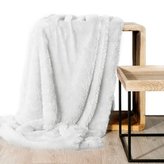 Deka - prehoz na pohovku z mikrovlákna TERCA 200x220 cm biela Mybesthome