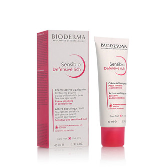 BIODERMA Sensibio Denný pleťový krém Defensive Rich Active Soothing Cream 40 ml pre ženy