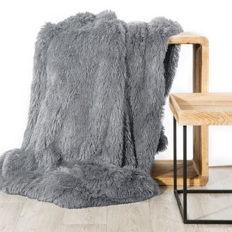 Deka - prehoz na pohovku z mikrovlákna TERCA 200x220 cm sivá Mybesthome