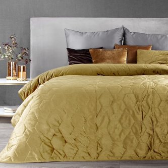 Přehoz na postel ARIANNA 220x240 cm medová Mybesthome