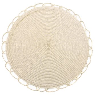 Prostírání kulaté TÝNKA béžová O 38 cm Mybesthome