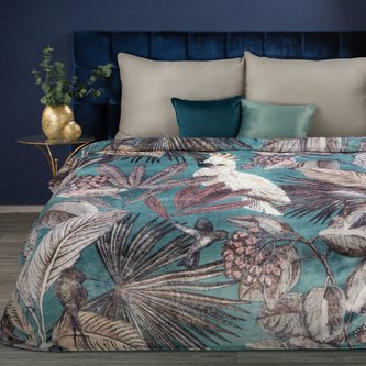 Deka z mikrovlákna FLY tyrkysová/sivá 150x200 cm Mybesthome