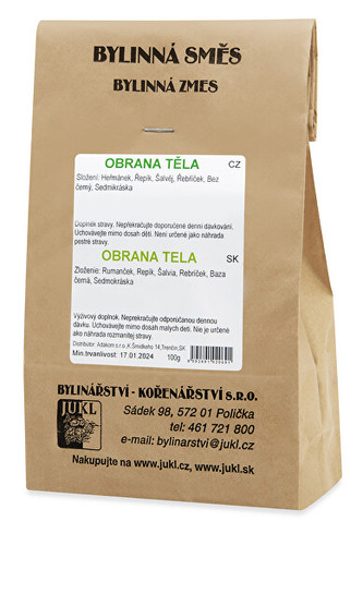 JUKL Bylinná směs - obrana těla 100 g