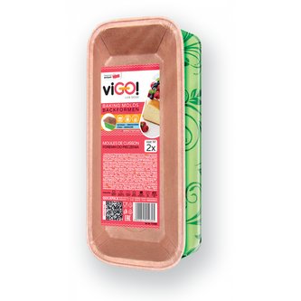 Forma na pečení papírová 2 ks obdélník , do 220 C