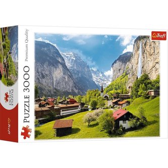 Trefl Puzzle Švajčiarsko Lauterbrunnen 3000 dielikov