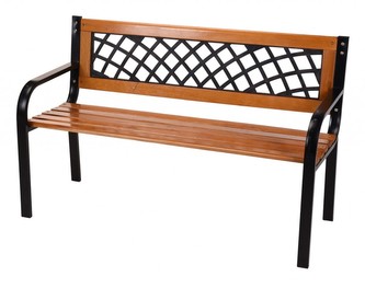 PROGARDEN Zahradní lavice dřevěná PALISANDR 118 x 50 x 75 cm KO-YA3000030
