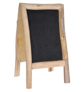 HOMESTYLING Tabule křídová oboustranná teakové dřevo 50 x 100 cm KO-J11302120