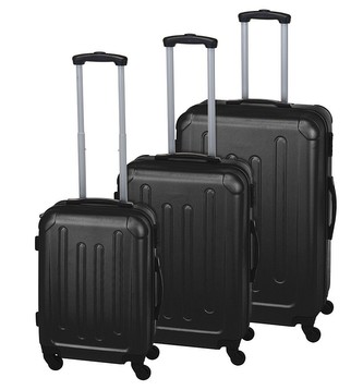 EXCELLENT Kufr cestovní na kolečkách sada 3 ks EXPLORER černá KO-K13000040