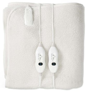 NEDIS elektrická deka/ 2 osoby/ 160 x 140 cm/ 3 nastavení teploty/ ochrana proti přehřátí/ Polyester/ Syntetické Vlna