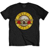 Pánské tričko Guns'N'Roses: Classic Logo (L) černé bavlna