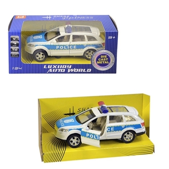 Auto policajné, so svetlom a zvukom na batérie