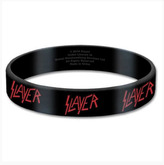 Silikonový náramek Slayer: Logo (1,7 cm) černý