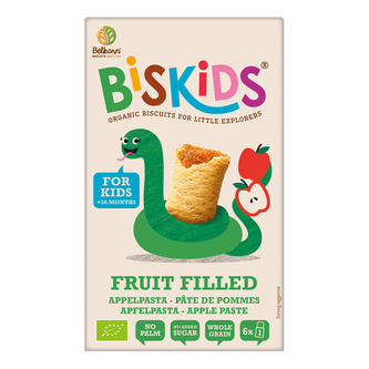 BISkids BIO mäkké detské sušienky s jablčným pyré bez pridaného cukru 35% ovocia 150g