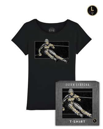 Tričko: Ester Ledecká, lyže- pánské M