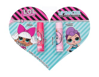 Lip Smacker LOL Surprise! balzám na rty 4 g Strawberry + balzám na rty 4 g Cotton Candy