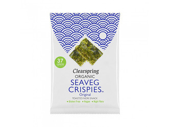 Clearspring Seaveg Crispies – Křupky z mořské řasy Nori solené BIO 8 g