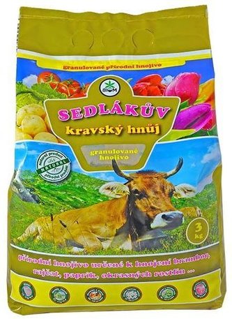Hnojivo přírodní Sedlákův kravský hnůj 3 kg