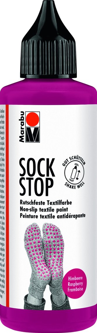 Marabu Sock Stop Protiskluzová barva - malinová 90ml