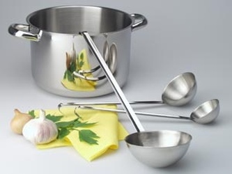 Naběračka d80/0,12l s háčkem nerez