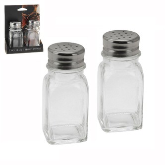 Dochucovací sada slánka+pepřenka sklo+nerez