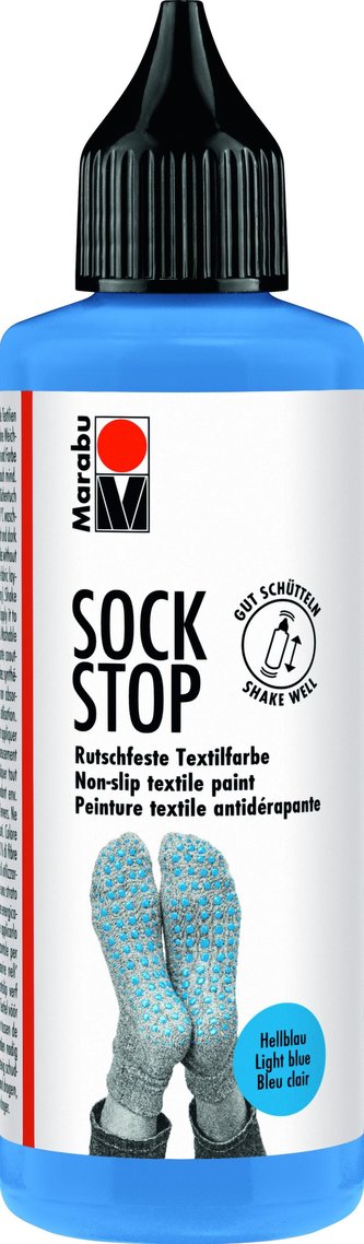 Marabu Sock Stop Protišmyková farba - svetlo modrá 90ml