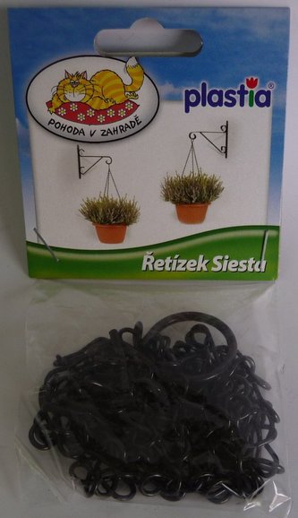 Závěs řetízek na žard.Siesta d25 a 30 kovový Č