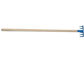 hrábě DĚTSKÉ 10cm ocel S NÁSADOU 75cm