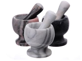 Hmoždíř d10cm s tloučkem mramor