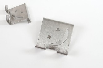 Háček dvojháček na dveře nerez