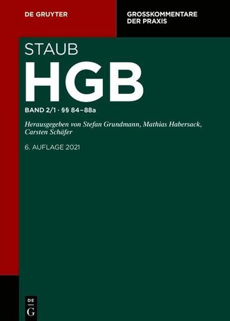 Handelsgesetzbuch §§ 84-88a. Band 2 / 1