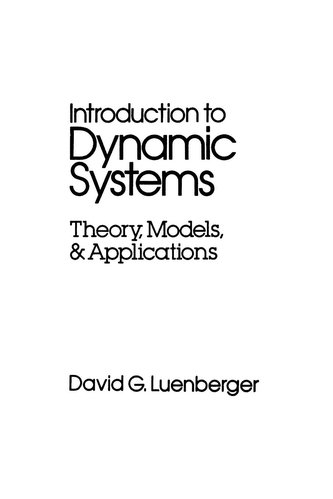 Introduction to Dynamic Systems