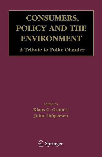 Consumers, Policy and the Environment