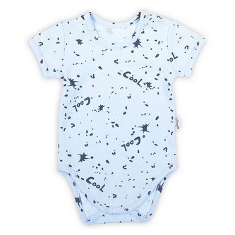 Kojenecké bavlněné body s krátkým rukávem Nicol Max light - velikost 80 (9-12m)