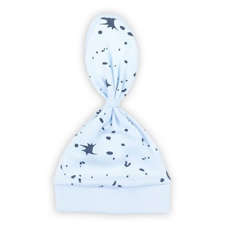 Kojenecká bavlněná čepička-šátek Nicol Max light - velikost 68/74