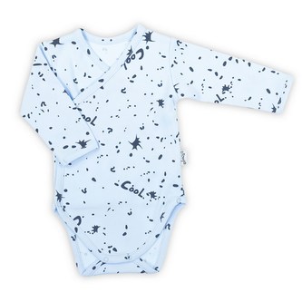 Kojenecké bavlněné body s bočním zapínáním Nicol Max light - velikost 56 (0-3m)