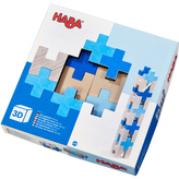 Haba Dřevěná stavebnice 3D modrá
