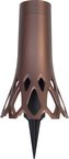Váza hřbitovní Roseta bronz - se zápichem 1,3l