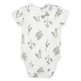 Kojenecké bavlněné body s krátkým rukávem Nicol Ella bílé - velikost 92 (18-24m)