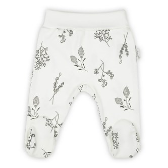 Kojenecké bavlněné polodupačky Nicol Ella bílé - velikost 74 (6-9m)