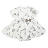 Kojenecké šatičky-body Nicol Ella bílé - velikost 80 (9-12m)