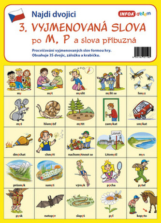 Nájdi dvojicu - 3. Vymenované slová po
