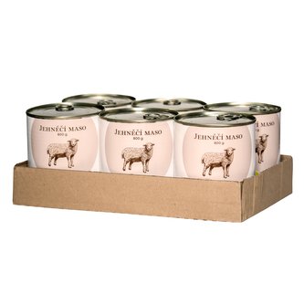 SIX PACK BOHEMIA Jehněčí maso ve vlastní šťávě 800 g