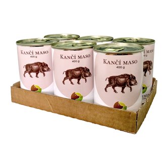 SIX PACK BOHEMIA Kančí maso ve vlastní šťávě 400 g