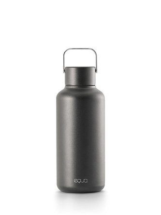 EQUA Timeless Dark 600 ml a 1000 ml lahev z nerezové oceli Objem: 600 ml