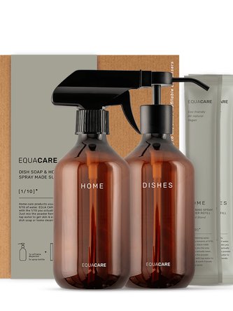 EQUA CARE | HOME Duo - čisticí ekologický prostředek pro domácnost a udržitelný mycí prostředek na nádobí