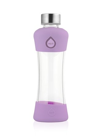 EQUA Active Plum 550 ml skleněná ekologická lahev na pití