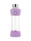 EQUA Active Plum 550 ml skleněná ekologická lahev na pití