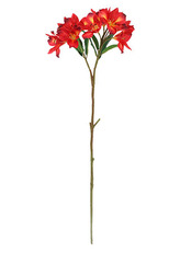 Alstromeria, barva červeno-žlutá. Květina umělá.